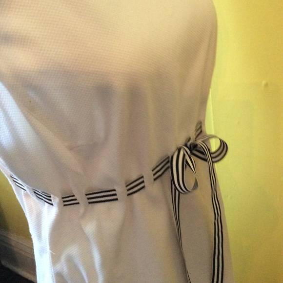 Noviello-Bloom White Sleeveless Empire Dress Sz 12 - Picture 8 of 14